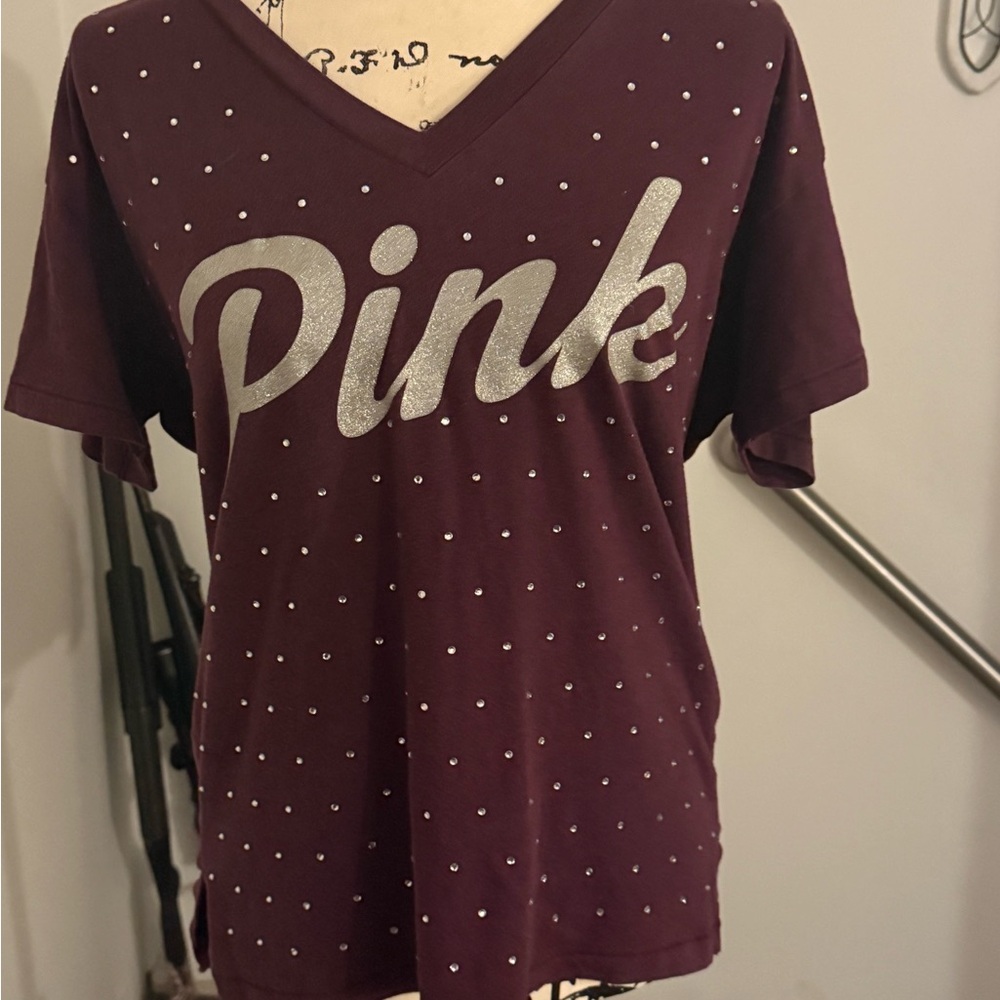 Victoria's Secret Red Graphic Relaxed T-Shirt